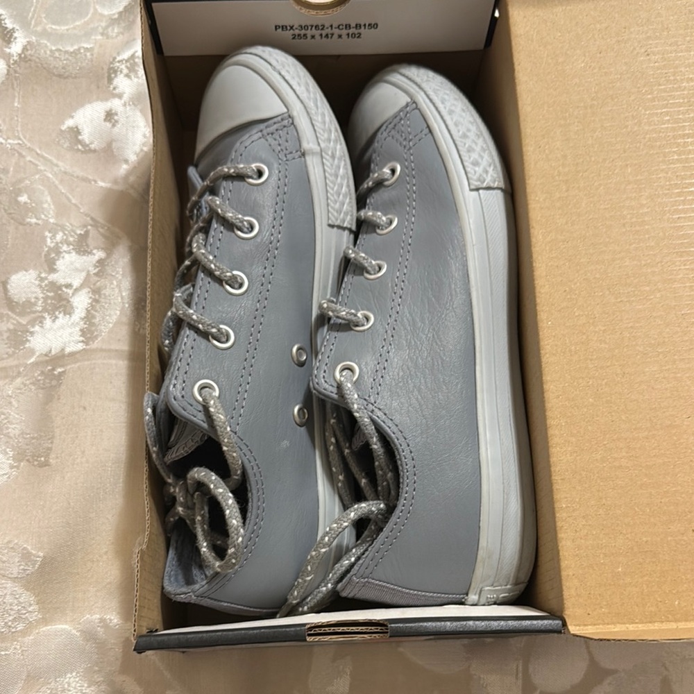 Kids Grey Sneakers